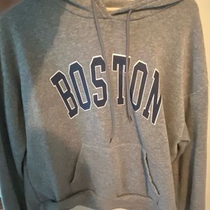 grey boston hoodie
